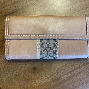 Coach camel Ergo leather wallet
